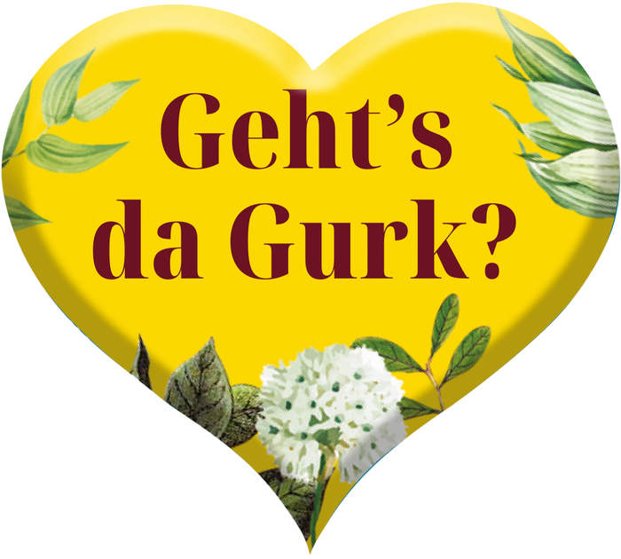 Gurktaler Ansteckpin "Geht's da Gurk?"