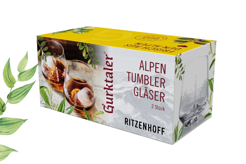 GURKTALER Alpen-Tumbler 2ER-SET in Geschenkpackung