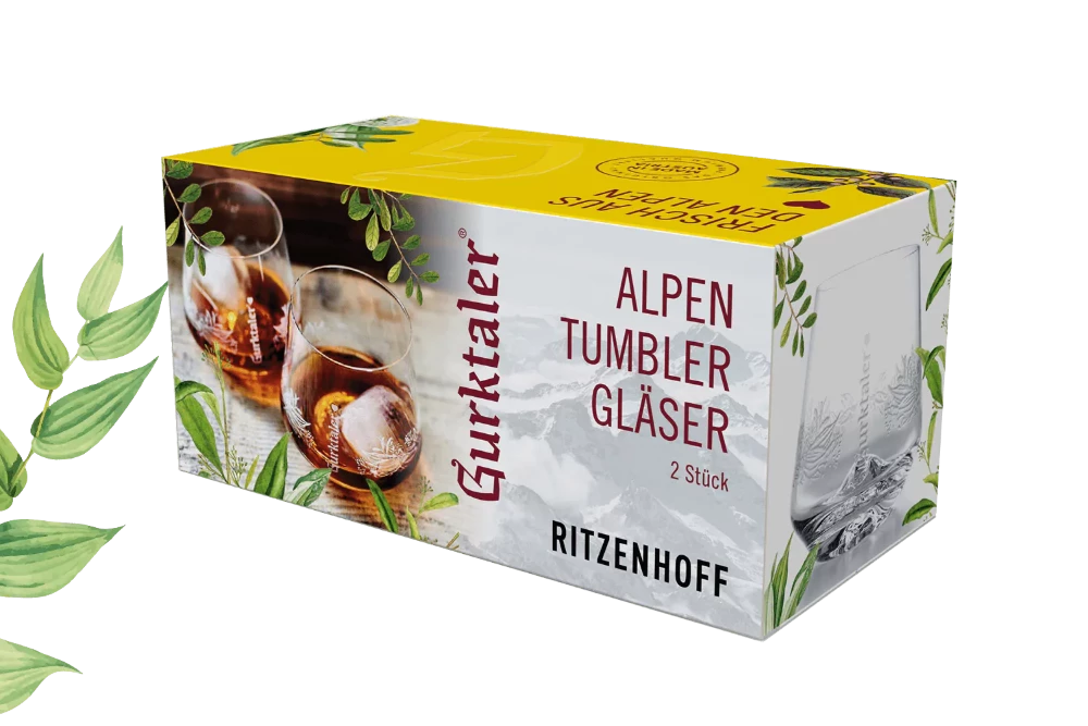 Gurktaler Alpen-Tumbler 2er-Set in Geschenkverpackung